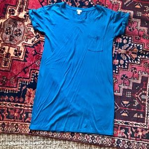 J. Crew Blue Front Pocket Sheath Dress
